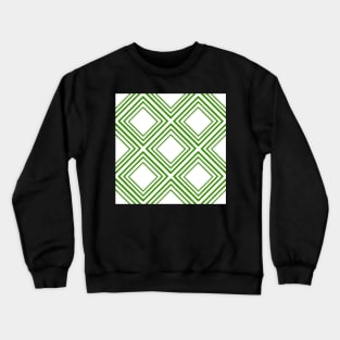 Diamonds are a girls best friend – brilliant leaf green and white Crewneck Sweatshirt